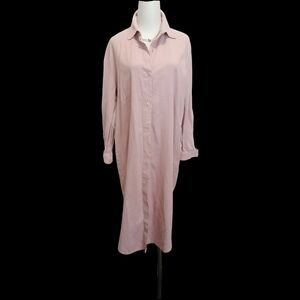 🍭🍭🍭 Light Pink Button-Down Shirt Dress